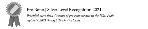 Pro Bono silver level recognition 2021