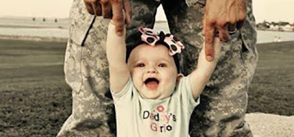 baby learns to walk with steparent who is in military KHM Attorneys at Law Colorado Springs, Castle Rock