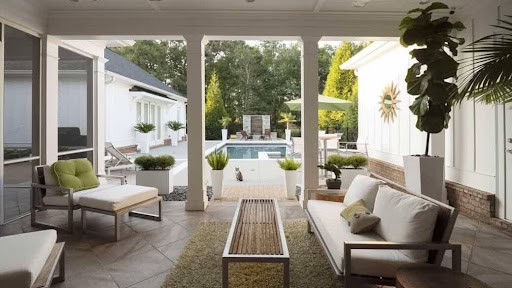 contemporary and modern patio with pool KHM Attorneys at Law Colorado Springs, Castle Rock