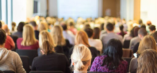 room full of participants attending a family law conference KHM Attorneys at Law Colorado Springs, Castle Rock